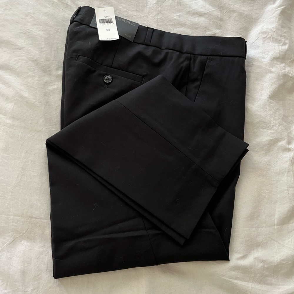Banana Republic Black Wool Trousers Size 4R